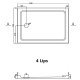 1100x750mm Rectangle Shower Tray Center/Side Waste